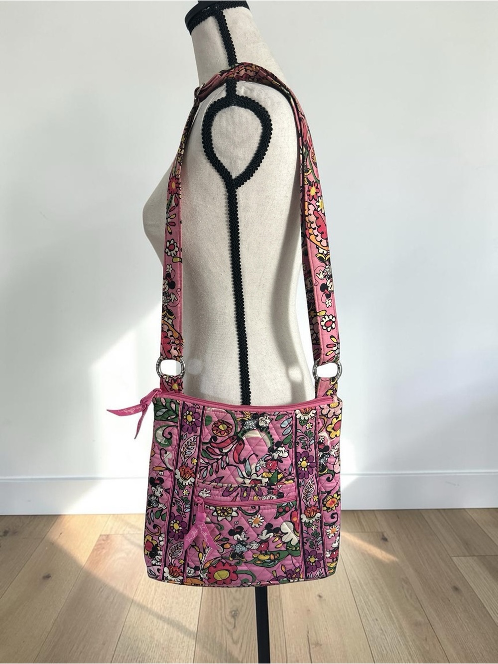 Vera Bradley Disney Parks Just Mousing Around Quilted Crossbody Bag